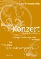 Konzertplakat: Jubiläumskonzert am 11. Oktober 2025